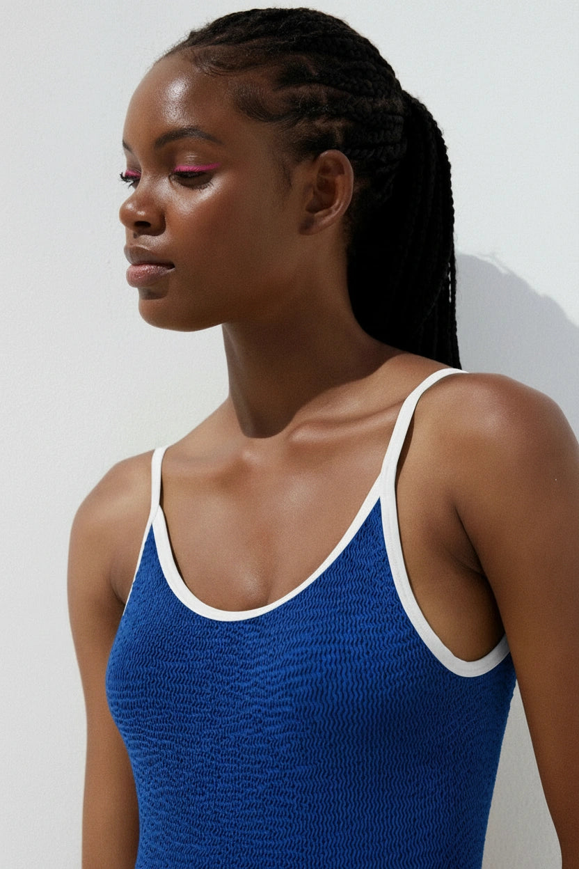 Blueberry Color Straps Onepiece